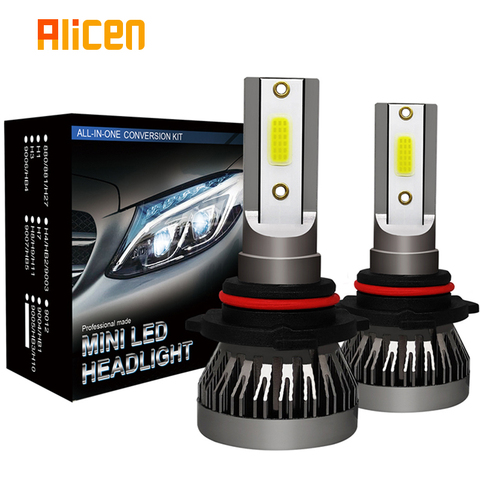 2PCS Car headlight Mini Lamp H7 LED Bulbs H1 LED H8 H11 Headlamps Kit 9005 HB3 9006 HB4 6000k Fog light 12V LED Lamp 36W 8000LM ► Photo 1/5