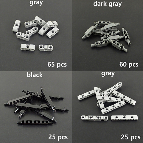 Technic accessories Bulk Brick MOC Multiple size Technology Parts Building Blocks Beam Axle Connector Colorful Studded Long Beam ► Photo 1/3