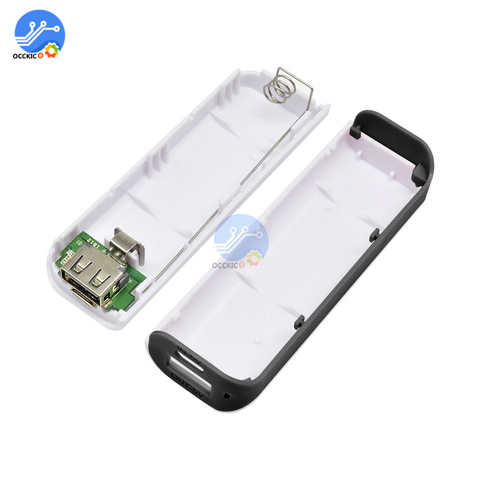 Portable Led powerbank case module External battery For Mobile Phone 18650 Box Phone Charger Diy kit power bank case shell cover ► Photo 1/6