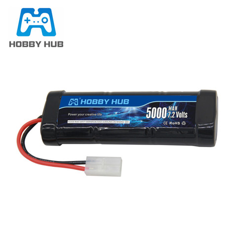 SC*6 Cells 7.2V 5000mAh 15c Rechargeable Ni-MH Battery Pack for RC toys Cars Boats 7.2 v Battery with Tamiya Plug ► Photo 1/4