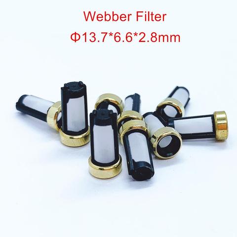 100pcs Fuel Injector Filter For Weber Marelli Injectors IWP and IW series 6.6mm crush ring 3mm for Renault Clio 1.6 1.8 (AY-F107 ► Photo 1/4