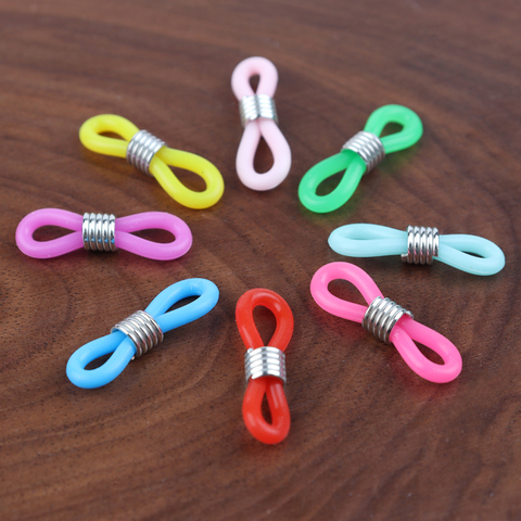 SAUVOO 50Pcs Multicolor Glasses Chain Silicone Rubber Ring Non Slip DIY Connector Sunglasses Cord Accessory Wholesale ► Photo 1/6