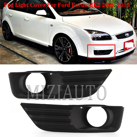 MIZIAUTO Fog Light Cover For Ford Focus MK2 2004-2010 headlight fog lamp fog lamp frame fog lamp assembly Front bumper fog light ► Photo 1/6