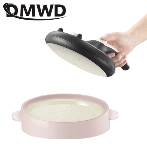 DMWD 220V Mini Non Stick Crepe Maker Mini Automatic Electric Multi Layer Cake Pie Baking Pan Spring Egg Roll Pancake Machine EU ► Photo 1/3
