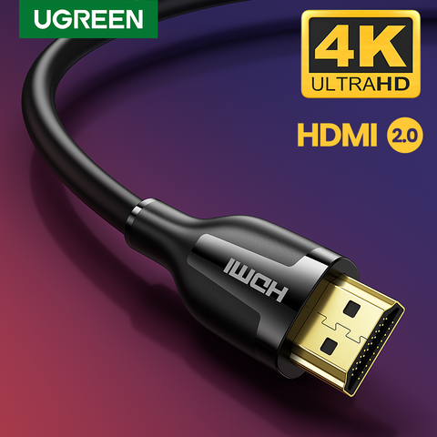 Ugreen HDMI Cable HDMI Splitter Switcher Cable 2.0 4K/60Hz for Ps4 TV Box Apple TV Male to Male 4K Audio Speaker Cable HDMI 2.0 ► Photo 1/6