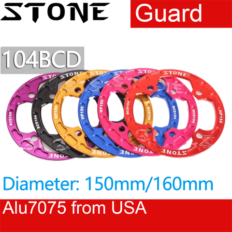 Stone 104 BCD Chainring Guard Bash Bicycle Crank Protector 150/160mm 30/32/34/36T XC/AM/FR/DH Chainwheel Cover Bike 104bcd ► Photo 1/6