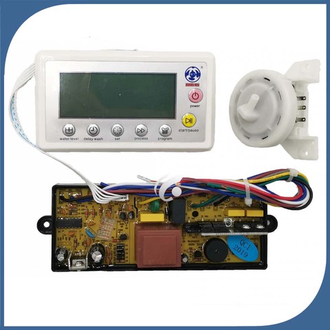 universal full automatic washing machine computer control board LED display power module panel with water liquid level sensor ► Photo 1/2