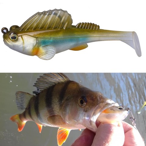 Hunthouse Dark Sleeper Swimbaits soft lure 3 inch 3/8oz fishing pike lure bass swimmer perch fishing Swimbait lead jig leurre ► Photo 1/6