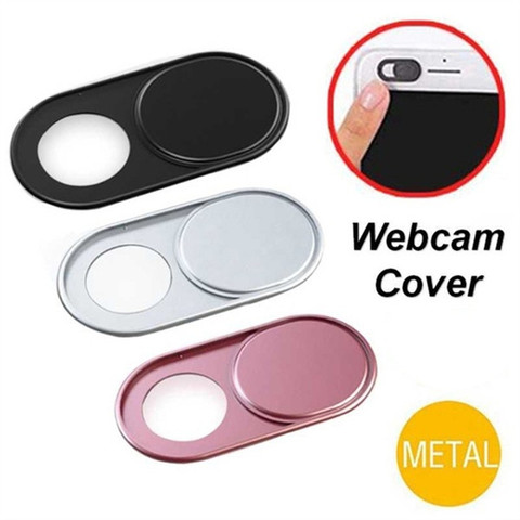 Ultra Thin Mini Metal WebCam Cover Shutter Magnet Slider Camera Privacy Sticker for Web Cam Macbook Pro Laptops PC IPhone Lens ► Photo 1/6