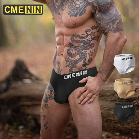 CMENIN Gay Men Sexy Briefs Underwear Cuecas Masculinas Mesh Jockstrap Men Seamless Mens Underware Super elastic CM102 ► Photo 1/1