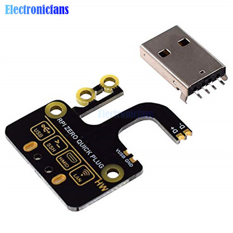 USB Adapter Board For Raspberry Pi Zero W Micro USB to type A USB adapter board Expansion Board USB Power Supply ► Photo 1/5