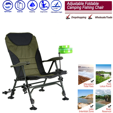 Beach With Bag Portable Folding Chairs Outdoor Picnic BBQ   Fishing Camping Chair Seat  Oxford Cloth Lightweight Seat for ► Photo 1/6