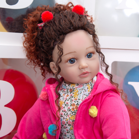 KEIUMI New Arrival Reborn Dolls 60 cm Cloth Body Stuffed Girl Babies Doll Toy Wear Fashion Suit Clothes Toddler New Year Gifts ► Photo 1/6