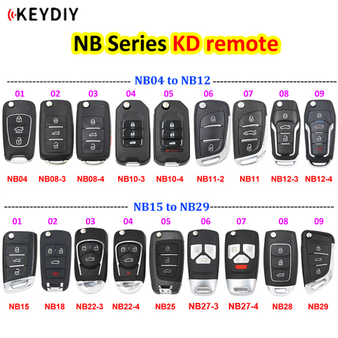 KEYDIY Multi-functional Remote Control NB Series NB04 NB11 NB15 NB18 NB29 Universal for KD900 URG200 KD-X2 all functions in one ► Photo 1/6