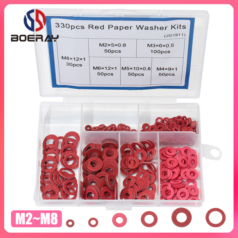 50pcs Nylon Flat Washers Insulation Gasket for M2 M4 M8 M10 M12 M14 Screw Bolt 