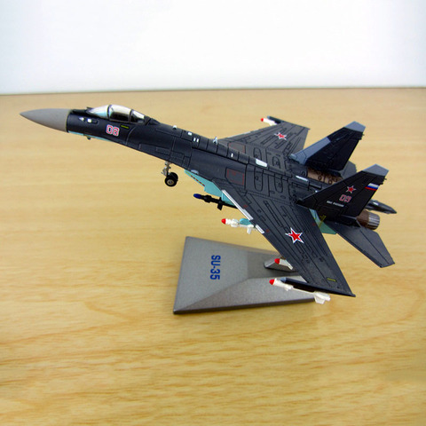 1:144 Soviet Union Navy Army Su 35 fighter aircraft Russia airplane models adult children gift toys for display show collections ► Photo 1/1