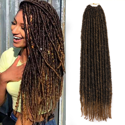 Soft Dreadlocks Crochet Braids Knotless Jumbo Dreads Ombre Color Synthetic  Faux Locs Braiding Hair Extensions For Women - Price history & Review, AliExpress Seller - ELEGANT MUSES Official Store