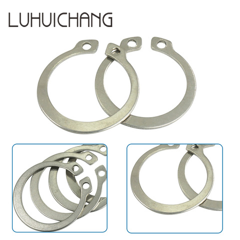 luchang Gourd C-Type Washer M19-M55 304 Stainless Steel C-type Elastic Ring External Circlip Snap Retaining Circlip Washer ► Photo 1/5