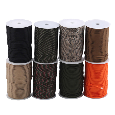 Reflective Paracord 2mm Strand Cord Outdoor Camping Rope Lanyard  100meter/Spool
