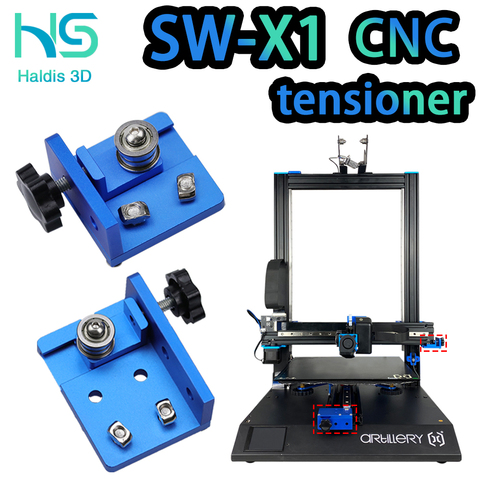 Piezas de impresora 3D mejoradas, tensor de enderezamiento elástico de correa síncrona de eje X de perfil 3d Sidewinder X1 SW-X1 ► Photo 1/3