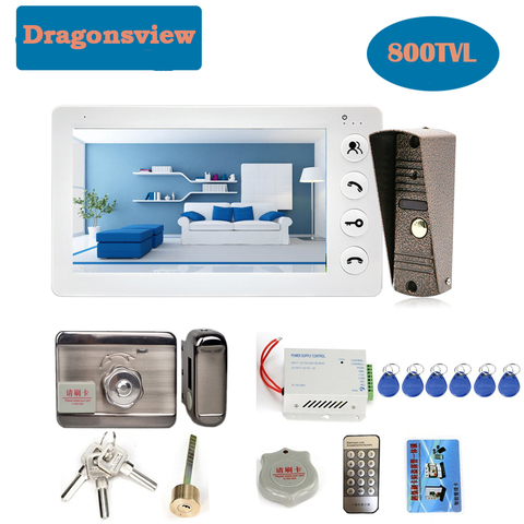 Dragonsvie  Video Intercom With Lock 7 Inch Waterproof Doorbell Camera  Video Door Phone Door Access Control System Unlock Night ► Photo 1/5