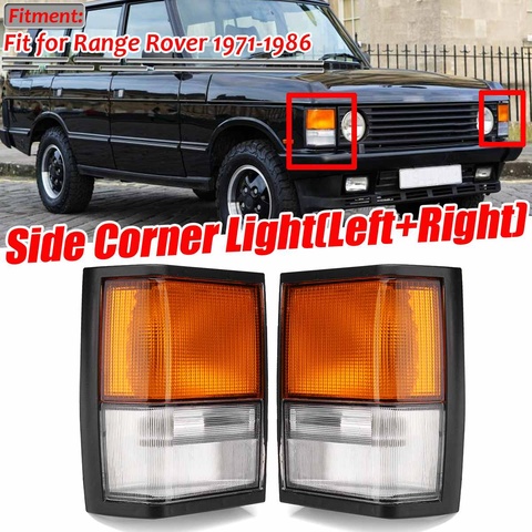 Left/Right Car Front Side Corner Light Turn Signal Indicator Light Lamp Square Plug For Land Rover For Range Rover 1971-1986 ► Photo 1/6