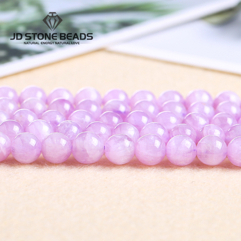 Natural Kunzite Beads Gemstone Size 6/8/10MM High Quality Fine Faceted Purple Morgan 3A 5A Stone Accessory For Jewelry Making ► Photo 1/6