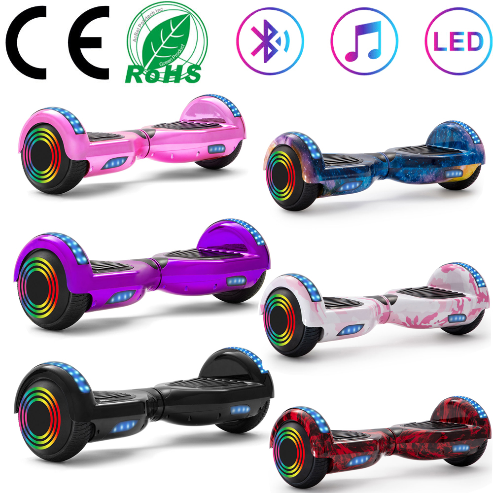 Hoverboard Kid 6.5 Inch Bluetooth Electric Scooters LED Self-Balancing Scooter