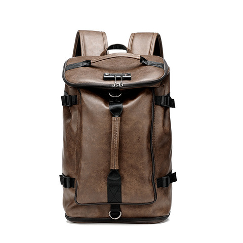 Weysfor Vogue Casual Men Backpack Leather Travel Bag Multifunctional Office Rucksack Waterproof Large Backpacks Luggage Bags ► Photo 1/6