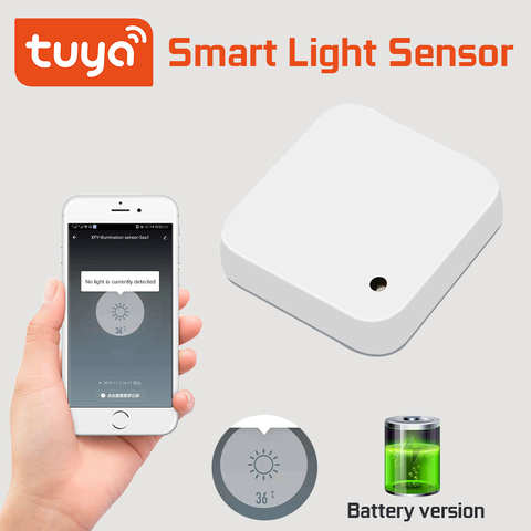 Tuya Wifi/Zigbee Smart Light Sensor Battery powered Smart Home Light/Curtain automation Control Outdoor Waterproof SmartLIfe App ► Photo 1/1