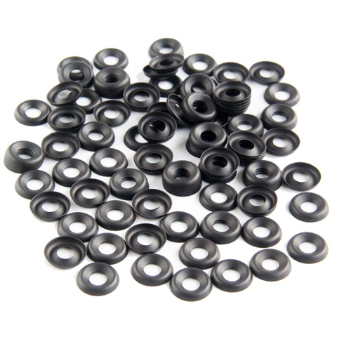 Pack of 100 Black Oxide Finish Countersunk Finishing Washer For DIY Gun Holster and Knife Sheath ► Photo 1/6