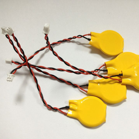 5pcs/lot  LIR2032  battery wire 2pin  rechargeable battery. The plug is  1.25mm . ► Photo 1/1