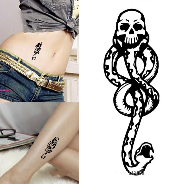 Buy Online 1pcs Snake Tattoo Sticker Waterproof Temporary Sticker Geometric Planet Tattoo Black Tattoos Body Arm Men Fake Tatoos Chains Alitools