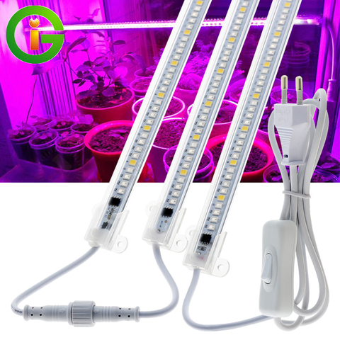 110V 220V LED Grow Light Full Spectrum 90leds High Luminous Efficiency LED Bar Lamp Waterproof For Indoor Plants Growing ► Photo 1/6