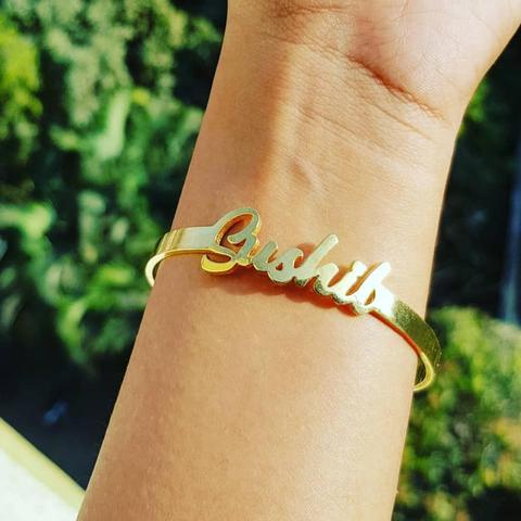 V Attract Personalized Hand Link BFF Jewelry Kpop Custom Name Bracelets Bangles Women Men Bijoux Femme Gold Erkek Bileklik 2022 ► Photo 1/6