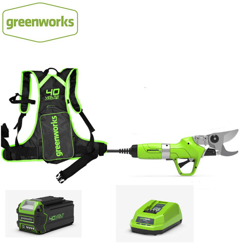 GREENWORKS 40V Cordless Electric Pruning Shears Profession Home Garden Scissors Lithium Battery Garden Pruner Scissors Max 2.5cm ► Photo 1/5