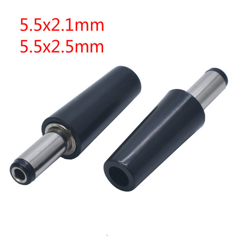 5Pcs Circular Tube DC Plug Male Electrical Socket DC-022 DC-005 DC Outlet 5.5X2.5MM 5.5x2.1mm High Quality ► Photo 1/5