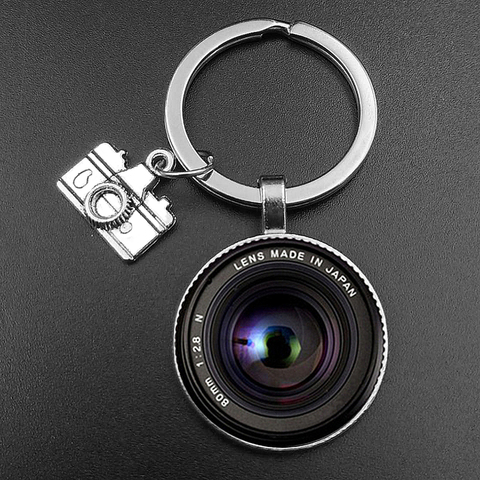 Fashion SLR Lens Camera Pendant Keychain Photographer SLR Enthusiast Key Ring Personality Jewelry Gift for Photography Lovers ► Photo 1/5