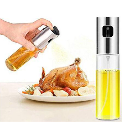 Kitchen Baking Oil Cook Oil Spray Empty Bottle Vinegar Bottle Oil Dispenser Cooking Tool Salad BBQ Cooking Glass Oil sprayer ► Photo 1/6