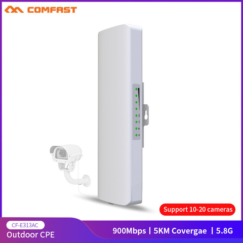 900Mbps COMFAST CF-E313AC 5KM Long Range WIFI 5.8Ghz Outdoor Mini Wireless AP Bridge WIFI CPE 12dBi WI-FI Antenna Nanostation ► Photo 1/6