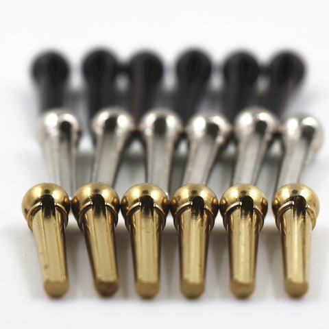 6pcs Metal Acoustic Guitar Bridge Pins Guitar Strings Fixed Cone String Pins String Nails Brass ► Photo 1/5