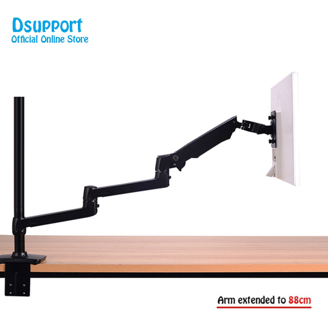 High Quality Aluminum Alloy Free Lifting Ultra Long Arm LED LCD Monitor Holder Lengthen Arm Table Clamping Full Motion TV Mount ► Photo 1/6