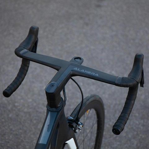 2022 New Color ALANERA New Road Bike Carbon Intergrated Handlebar For 28.6mm Fork Steer With Headset Spacers And Computer Mount ► Photo 1/6