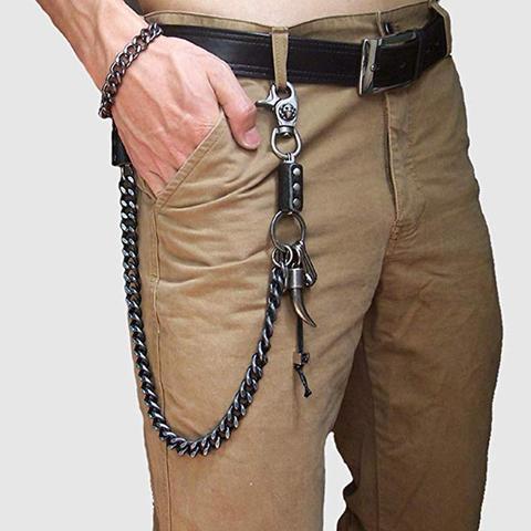 Men's Belt Metal Rock Pants Chain