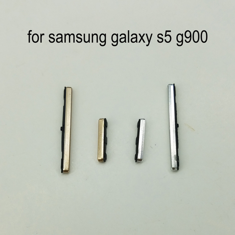 For Samsung Galaxy S5 G900F G900H G900I G900 i9600 G900FD G900MD Phone Housing Frame Volume Power Button On Off Side Key Gold ► Photo 1/1