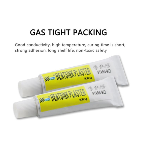 2Pcs 5g Heatsink Plaster Thermal Adhesive Cooling Paste Strong Adhesive Compound Glue For Heat Sink Thermal Conductive Viscous ► Photo 1/6