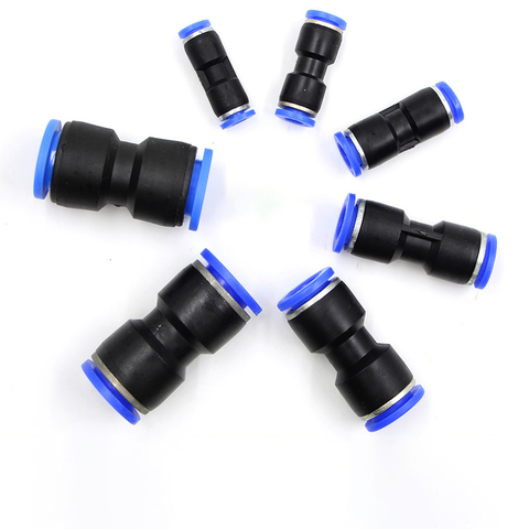 PU Tire Accessories 10mm 8mm 6mm 12mm 4mm One-touch air water hose tube straight push fittings plastic quick connector tube ► Photo 1/6