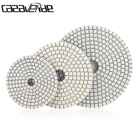 Casaverde 1pc/lot 80/100/125mm dry or wet polishing pads for polishing granite,marble and engineered stone ► Photo 1/6