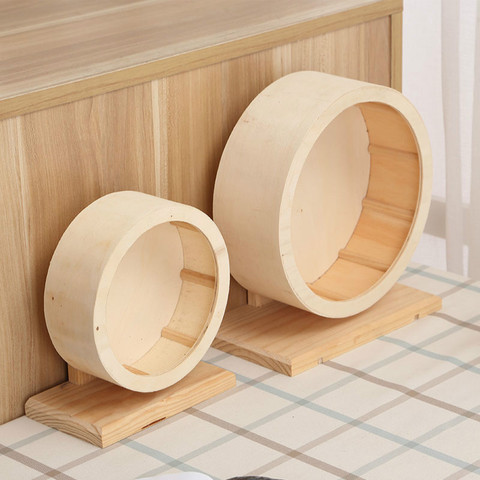 Pet Wooden Sports Wheel Mute Hamster Running Wheel Pet Toy Wheel For Hamsters, Mice, Mice And African Hedgehogs   WJ10313 ► Photo 1/5