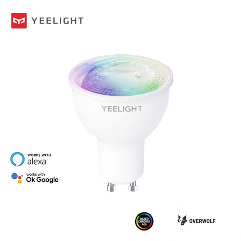 Yeelight YLDP004-A GU10 Colorful Smart LED Bulb W1 Game Music Sync APP Voice Control Work Yeelight APP Google Assistant Alexa ► Photo 1/6